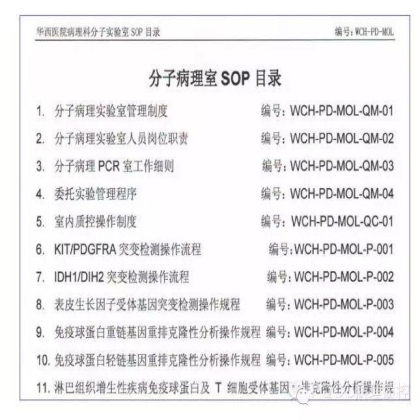 PQCC示范实验室展示——四川华西医院