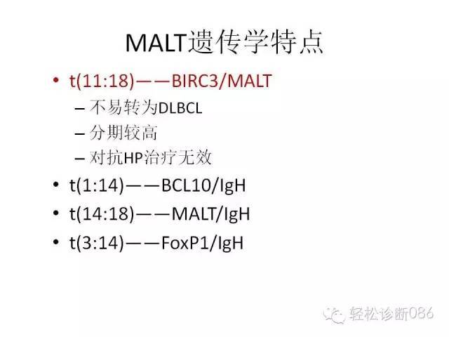 边缘区淋巴瘤（附小B细胞NHL鉴别诊断）
