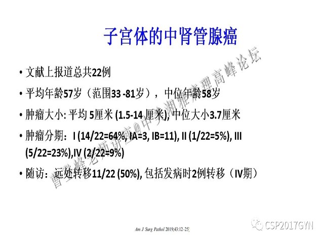 妇科肿瘤病理新进展——特殊类型的腺癌