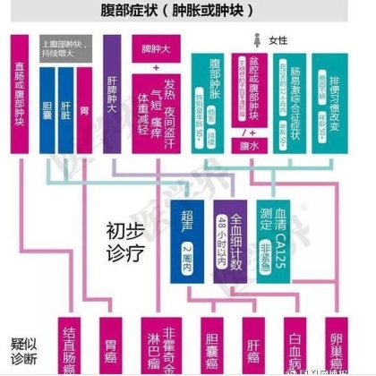 成人肿瘤诊断流程图