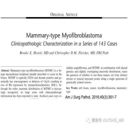 女性生殖道软组织肿瘤病理诊断及进展（二）