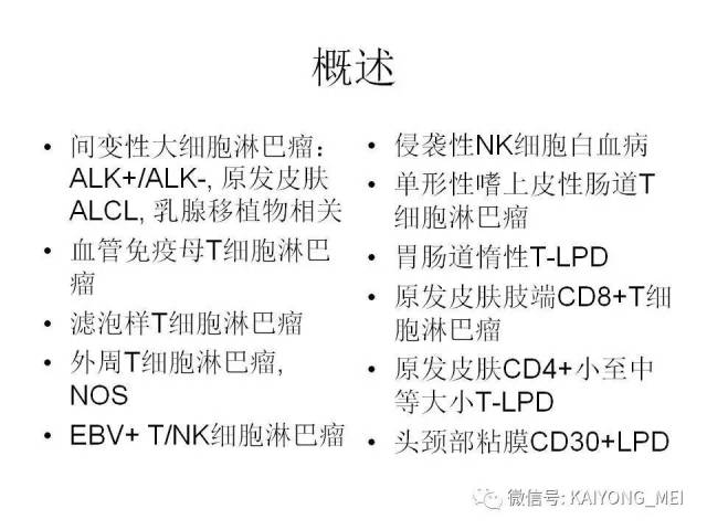 T细胞淋巴瘤病理诊断及进展（一）