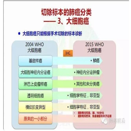 肺癌新分期和分类--临床和研究启示