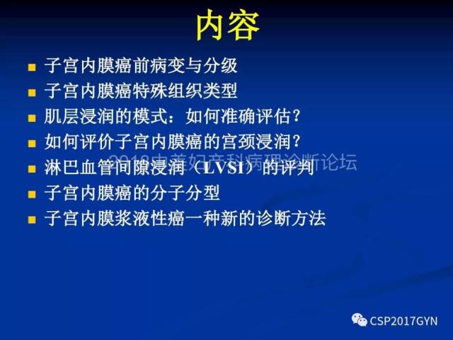 子宫内膜癌：诊断与进展