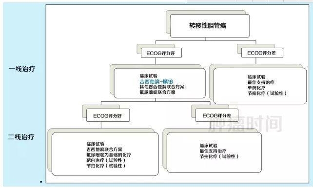 一图读懂：胰腺癌和胆管癌的一、二线治疗