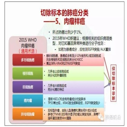 肺癌新分期和分类--临床和研究启示
