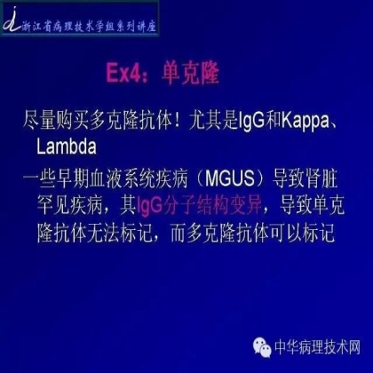 探讨免疫组织学在肾穿标本中的应用