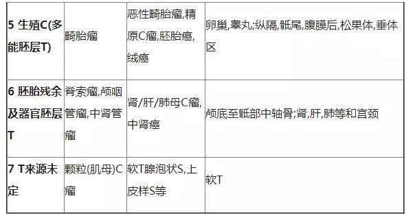 肿瘤病理学分类大全
