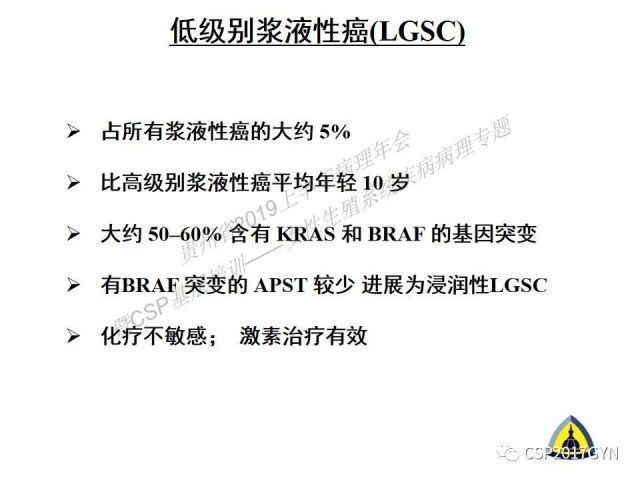 中华病理学会基层培训遵义站讲座（一）——卵巢和输卵管浆液性肿瘤的诊断和鉴别诊断