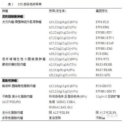 软组织肉瘤辅助诊断方法——FISH探针系列