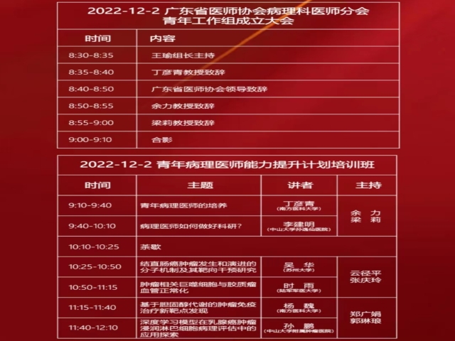 2022年广东省病理医师年会暨广东省病理医师高峰论坛