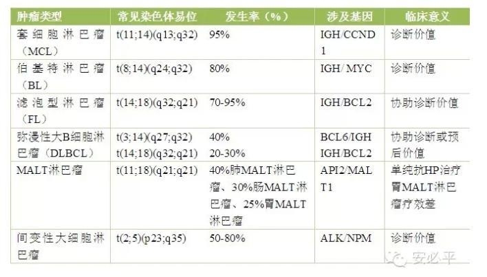 染色体异常FISH检测——淋巴瘤分子病理常规诊断工具