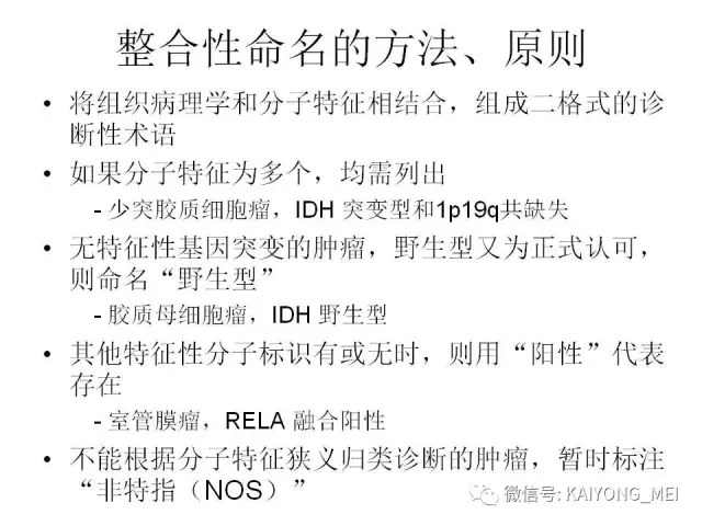2016 WHO中枢神经系统肿瘤分类解读（一）