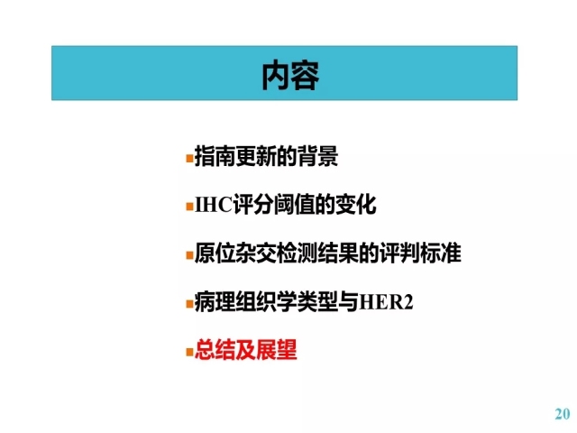 乳腺癌HER2检测指南更新