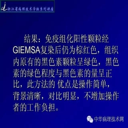 黑色素免疫组化的处理