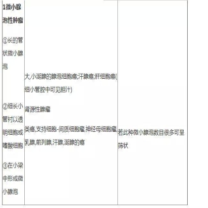 肿瘤病理学分类大全
