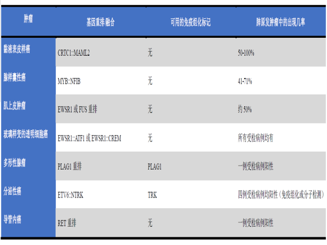 病理腺中腺之肺原发涎腺型肿瘤（一）