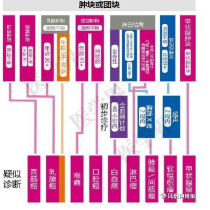 成人肿瘤诊断流程图