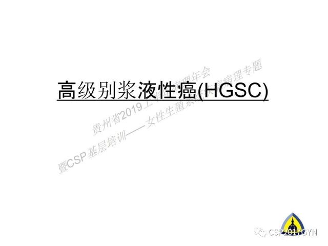 中华病理学会基层培训遵义站讲座（一）——卵巢和输卵管浆液性肿瘤的诊断和鉴别诊断
