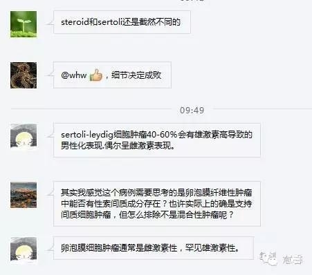 低分化支持－间质细胞瘤（ 戴敏病例分享，群友讨论，刘从容老师讲解）