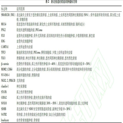 软组织肿瘤病理诊断免疫组化指标选择专家共识(2015)