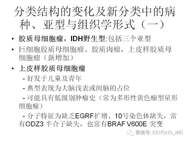 2016 WHO中枢神经系统肿瘤分类解读（二）