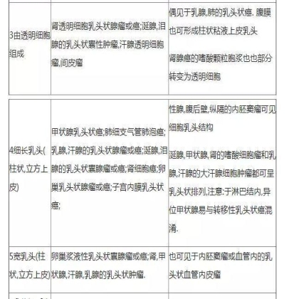 肿瘤病理学分类大全