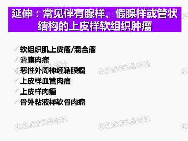 看图说话－－－巜具有上皮样特征的软组织肿瘤诊断与鉴别诊断》课件笔记摘录