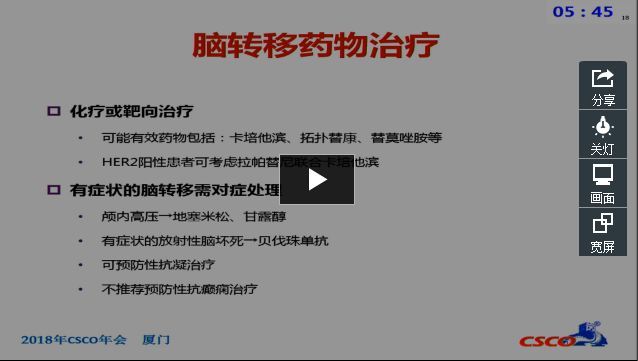 2018 CSCO 乳腺癌脑转移诊疗指南解读