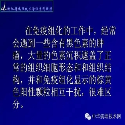 黑色素免疫组化的处理