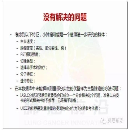 肺癌新分期和分类--临床和研究启示