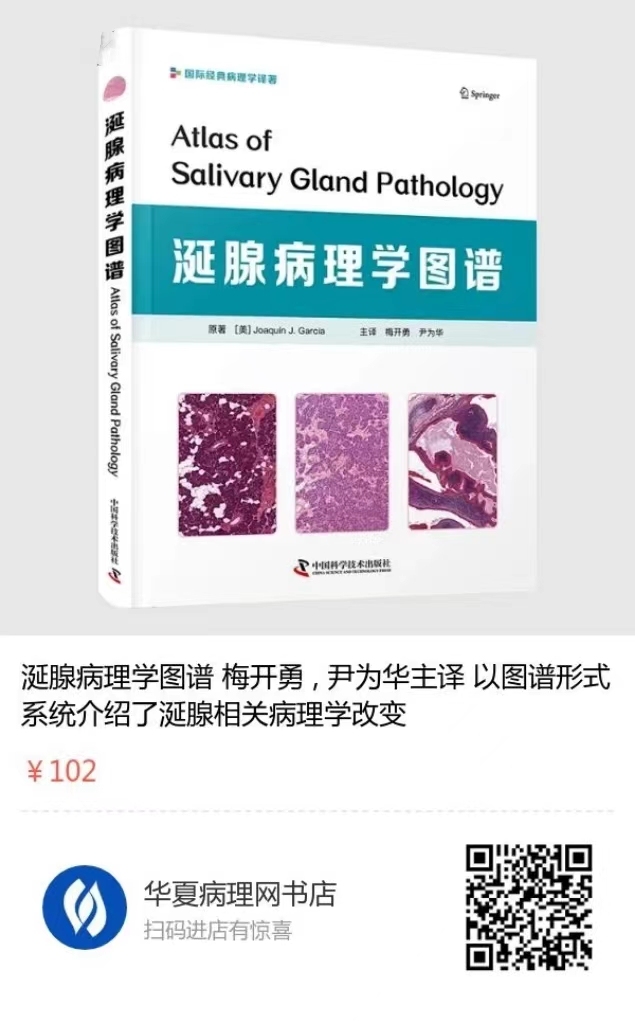 好书推荐：涎腺病理学图谱 梅开勇 , 尹为华主译 以图谱形式系统介绍了涎腺相关病理学改变