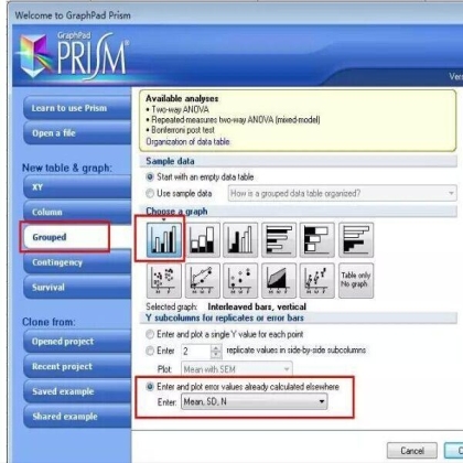 制图 | 用Graphpad Prism轻松搞定不同类型的柱形图
