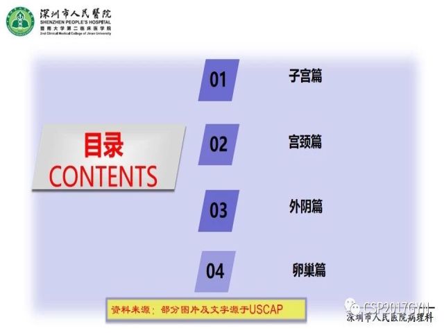2019USCAP妇科病理热点介绍