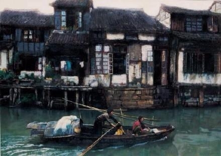 朦胧水乡