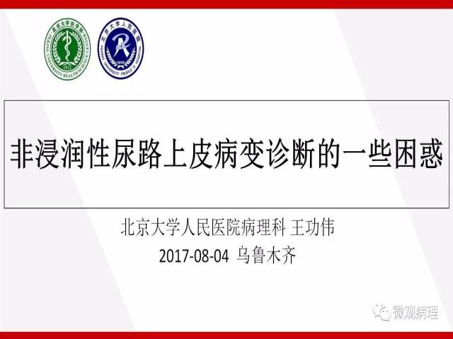 泌尿课程/非浸润性尿路上皮病变诊断的一些困惑
