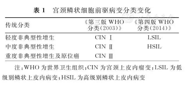 宮頸鱗狀細(xì)胞前驅(qū)病變命名及其相應(yīng)臨床處理原則