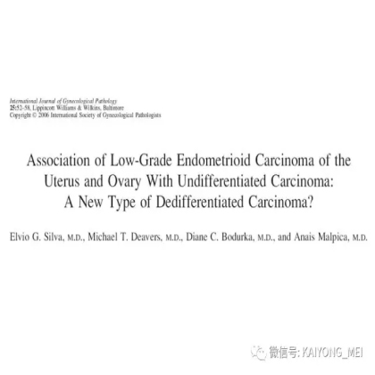卵巢癌的病理诊断新进展（二）