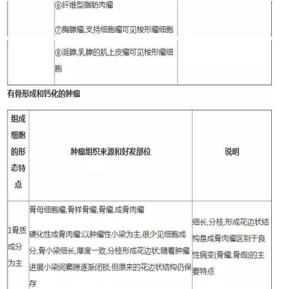 肿瘤病理学分类大全