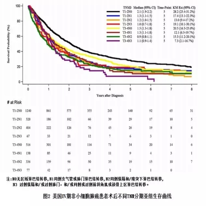 美国IV期非小细胞肺癌患者术后的长期随访研究