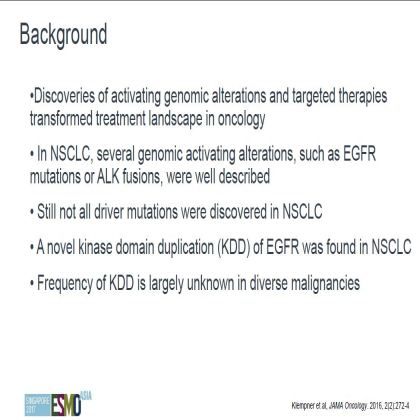 Genomic profiling of 114,200 advanced cancers identifies recurrent kinase domain duplications (KDD)