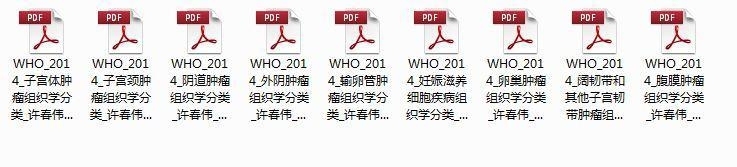 主译第四版WHO妇科肿瘤(2014)目录——纪念一下