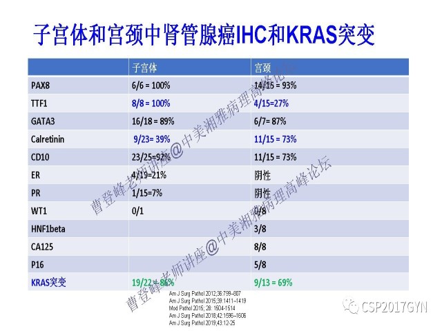妇科肿瘤病理新进展——特殊类型的腺癌
