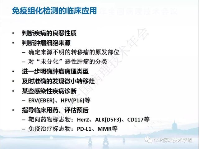 免疫组化检测的临床应用与质量评估